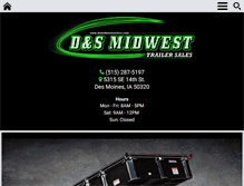 Tablet Screenshot of dsmidwesttrailers.com